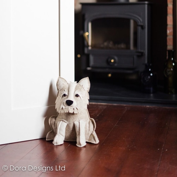 Lewis the Westie Doorstop by Dora Designs