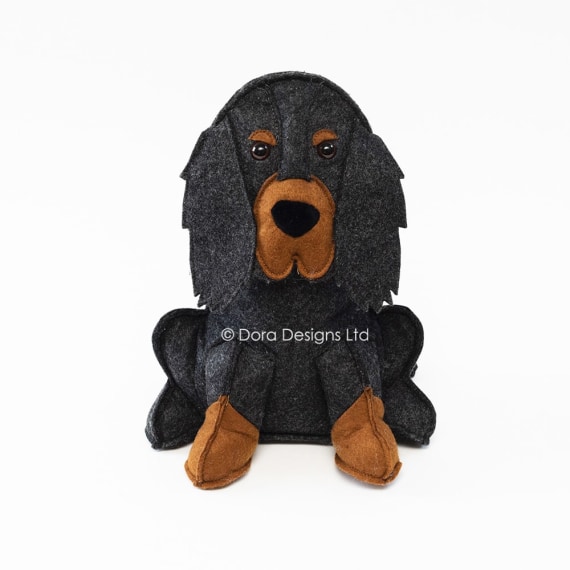 Islay The Gordon Setter Doorstop By Dora Designs