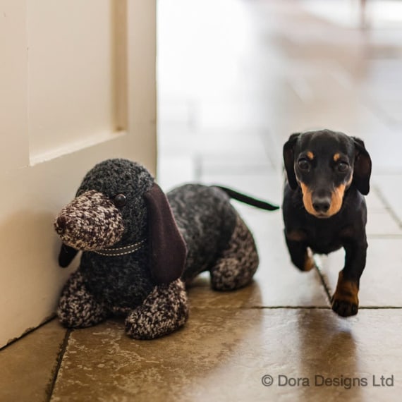 Weenie Dachshund Doorstop by Dora Designs
