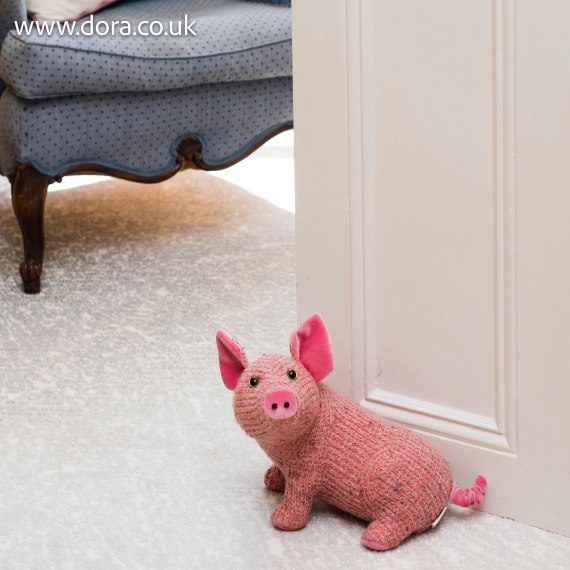 Pig Tam Doorstop Posh Traditional by Dora Designs