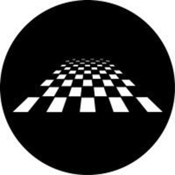 Rosco 78053 B size Gobo 8053 Perspective Chessboard