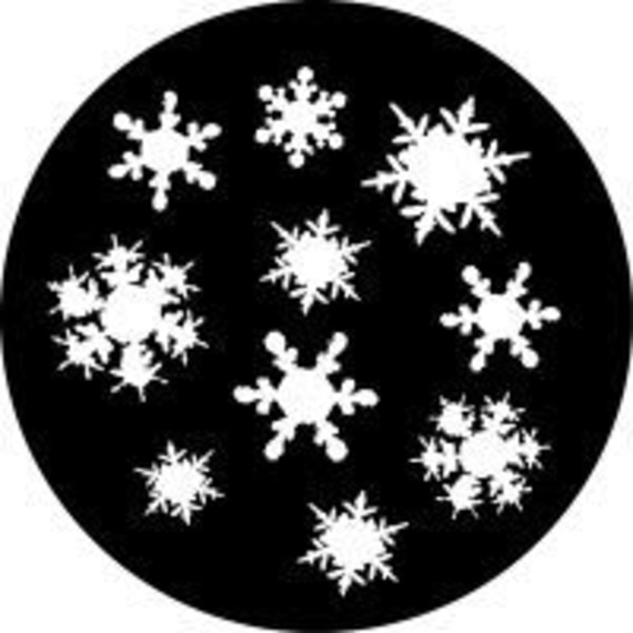 Rosco 71048 B size Gobo 1048 Snowflakes 3
