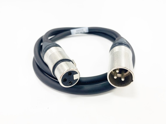 StageCable XLR Starquad Signal Cable + 3pin Plug & Socket -3m