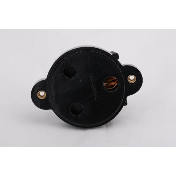 StageStore FM7081 15A Panel Socket Round 1 Gang Black