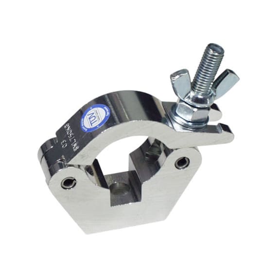 Doughty T57001 Aluminium 50mm Slimline Half Coupler M12 Hole Zinc