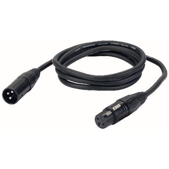 DAP FL0110 XLR 3pin Mic Cable + 3pin Plug & Socket - 10m