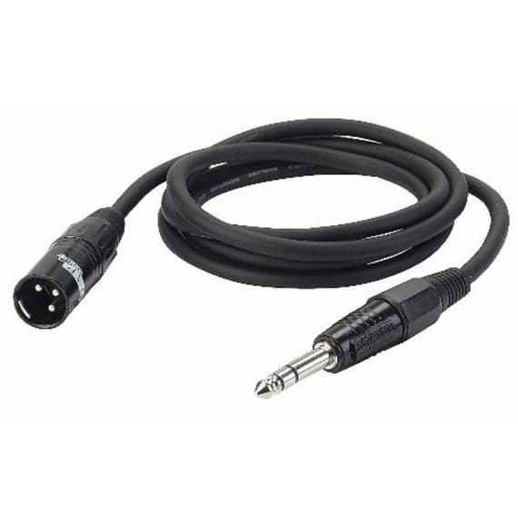 DAP FL046 Jack Plug 6.3mm Stereo to XLR 3pin Plug - 6m