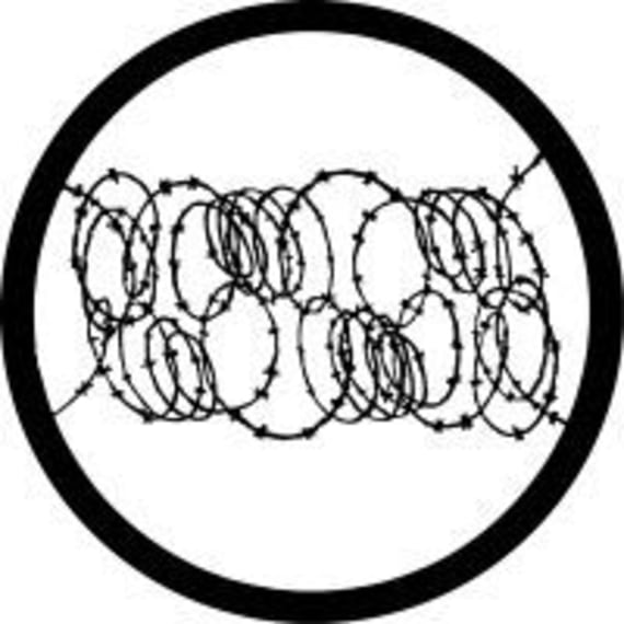 Rosco 78031 B size Gobo 8031 Barbed Wire 2