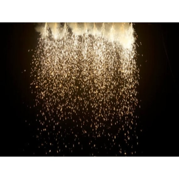 Le Maitre PP415 Prostage Silver Cascade 10 Second x 8 Feet, 2.4m Silver Stage Electrics