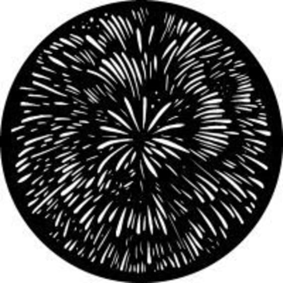 Rosco 78357 B size Gobo 78357 Fireworks Burst