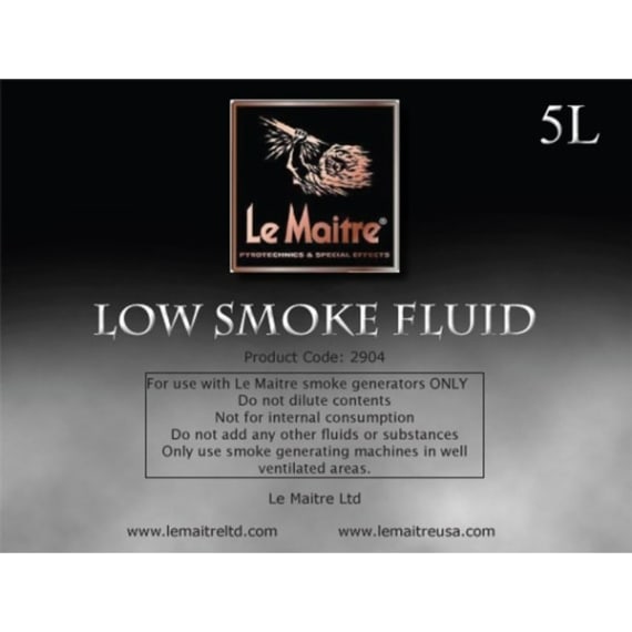 Le Maitre 2904 Low Lying Smoke Fog Fluid 5L Stage Electrics