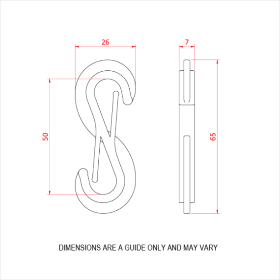 Doughty T63796 10 x Six Track Nylon Twin Hooks Dimensions Stage Electrics