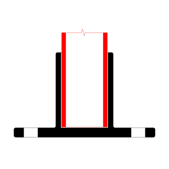 Doughty T13200 Pipeclamp Railing Base End Flange 48mm Stage Electrics
