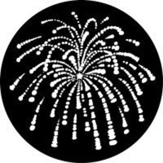 Rosco 77766 B size Gobo 238-266 Fireworks 1