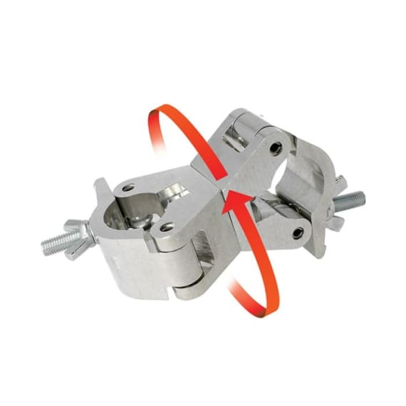Doughty T57100 Aluminium 50mm Swivel Coupler Zinc Stage Electrics