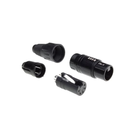 COXAZ554  XLR Connectors 5 Pin Cable Mounting Socket 