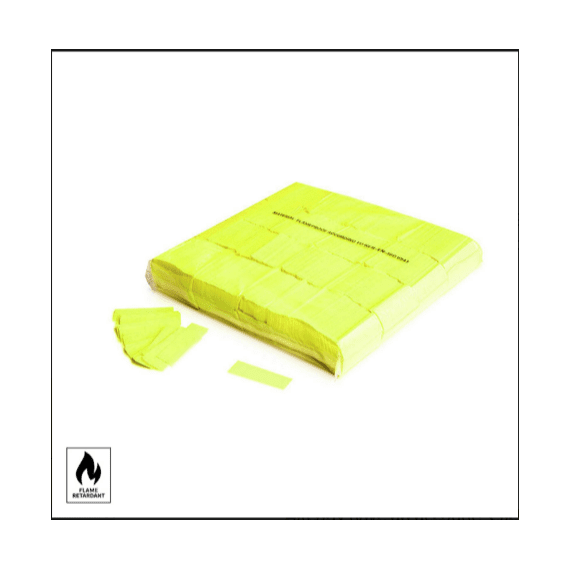 MagicFX CON09YL 1kg Bag Slowfall UV Confetti 55 x 17mm - Fluorescent Yellow