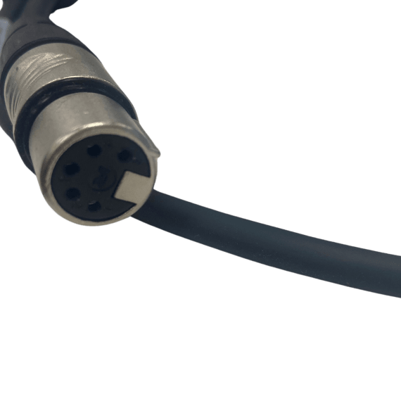StageCable  DMX 5 Pin Cable + Rean XLR 5 Pin Plug & Socket - 1m