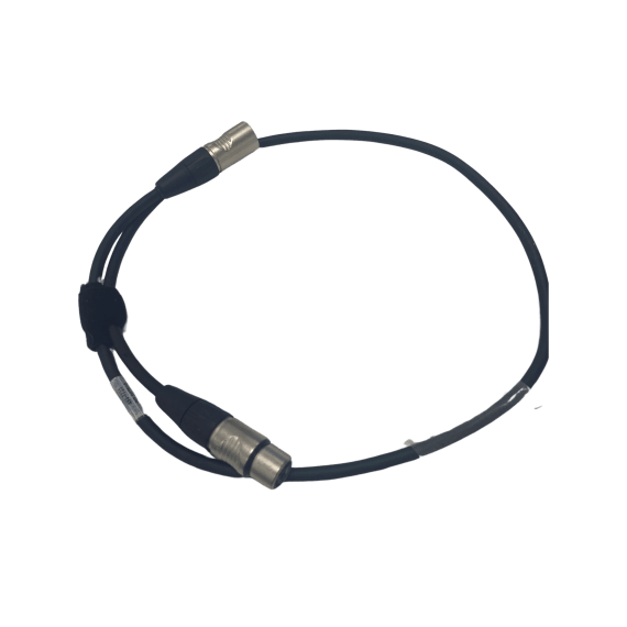 StageCable  DMX 5 Pin Cable + Rean XLR 5 Pin Plug & Socket - 1m