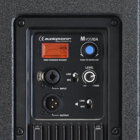 Audiophony H11402 MYOS10A 10" Active  LoudSpeaker 700W Stage Electrics