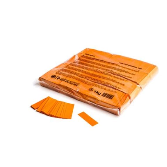 MagicFX CON01OR 1kg Bag Slowfall Confetti Rectangle 55x17mm - Orange