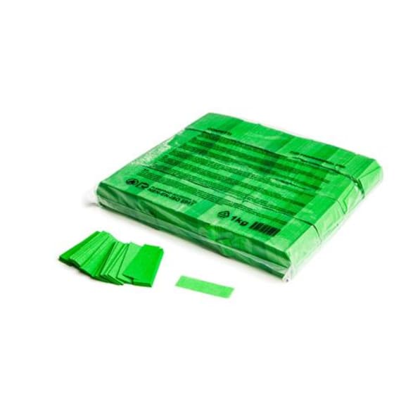 MagicFX CON01LG 1kg Bag Slowfall Confetti Rectangle 55x17mm - Light Green