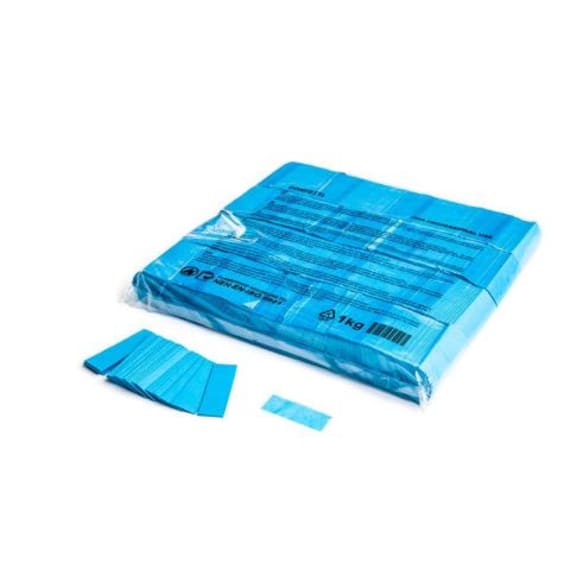 MagicFX CON01LB 1kg Bag Slowfall Confetti Rectangle 55x17mm - Light Blue