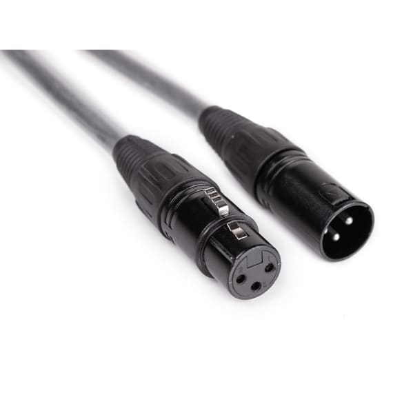 Admiral Staging KCXA3Z150 DMX 3pin Cable + XLR 3pin Plug & Socket - 15m- buy now with confidence from Stage Electrics