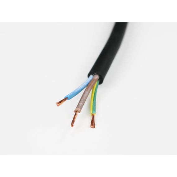 StageFlex 22008 Metre x BS6500 H07RN-F Rubber Cable - 3core 4mm Black