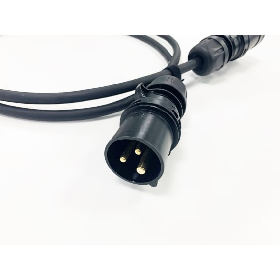 StageCable 16A Cable + 3pin Black Plug & Socket 2.5mm - 50m