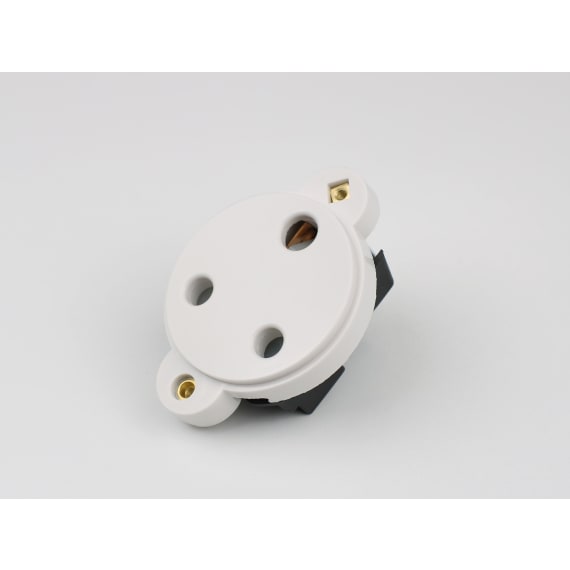 StageStore FM7080 15A Panel Socket Round 1 Gang White