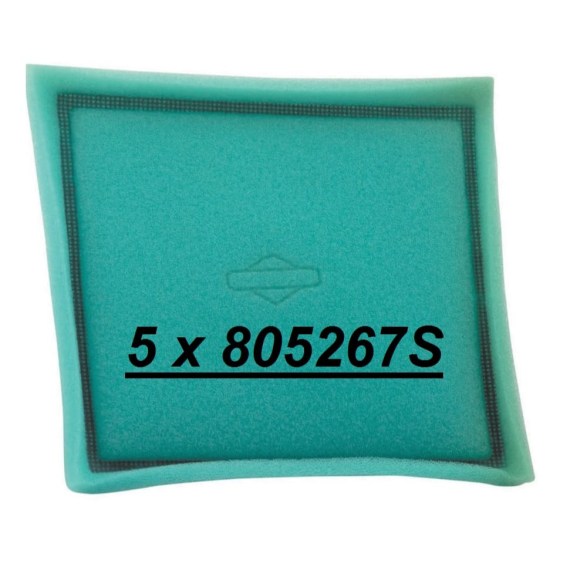 Briggs And Stratton Part Number - P/C-Filter (5 X 805267S)