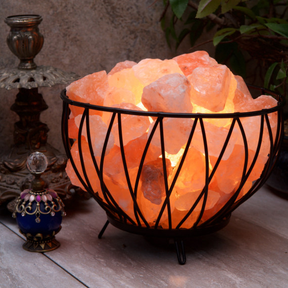 Iron Basket wt Fire Rocks
