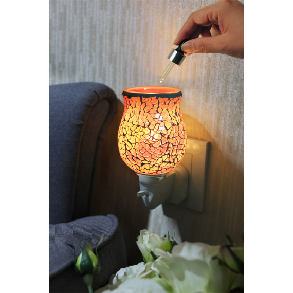 Baby Pink Crackle Fragrance Warmer