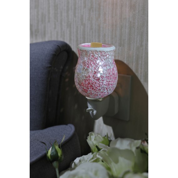 Baby Pink Crackle Fragrance Warmer