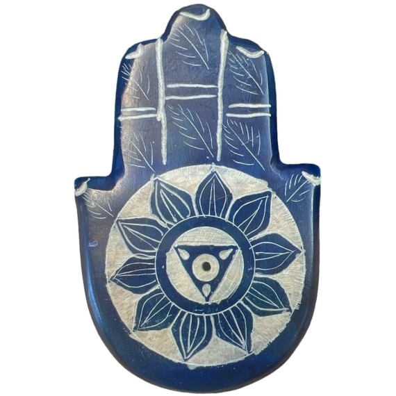 Hand of Fatima-Throat Chakra Stone Incense Holder