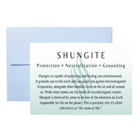Shungite Card for Loose Crystals