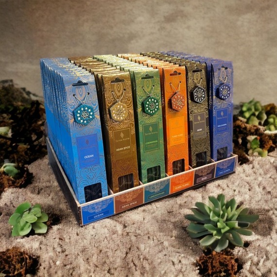 Incense Sticks wt Decorative Holder 6 Asstd Frag.