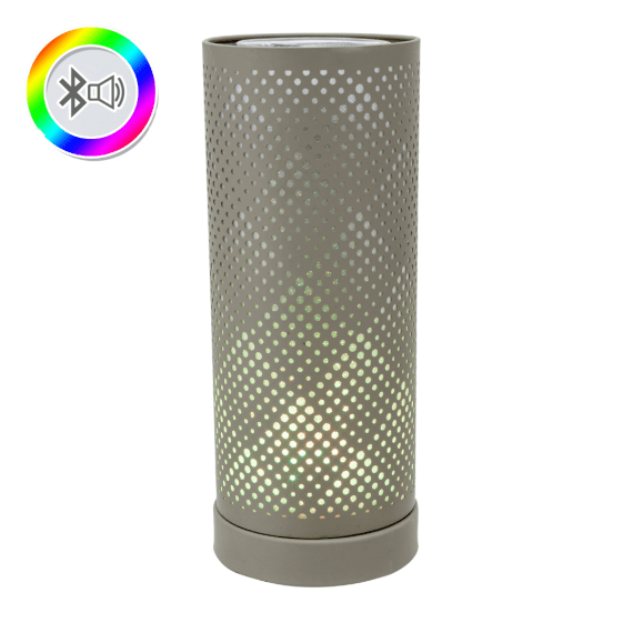 Grey Classic Bluetooth Speaker LED Aroma Lamp