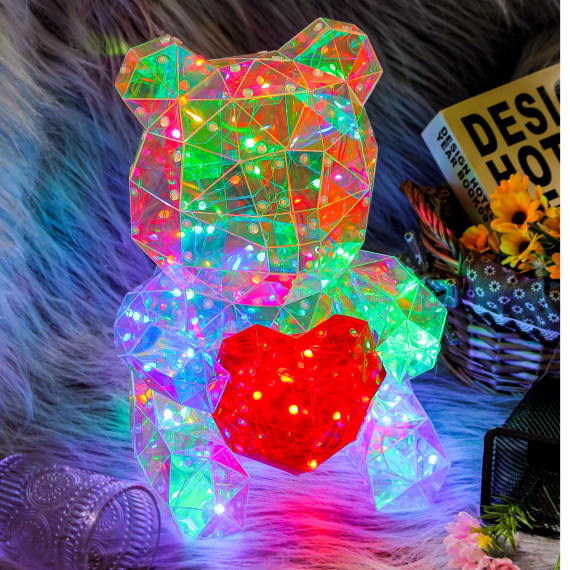 Galaxy The Bear wt Heart Interactive LED USB Light
