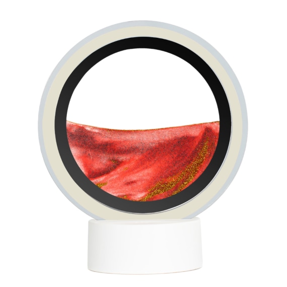 Moodscape Mirrored Ring Cerise Sand Picture