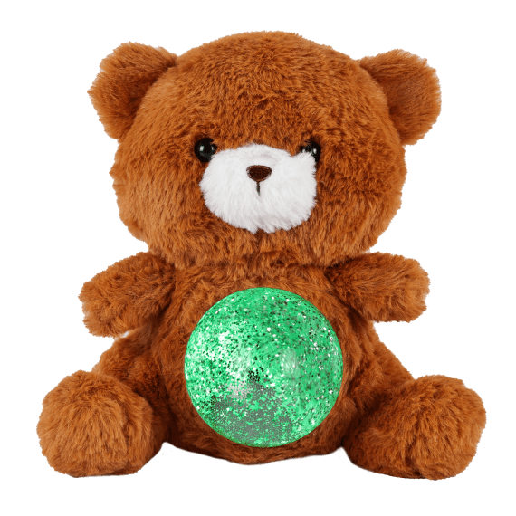 Fudge The Teddy - Magic Belly wt Glitter Ball