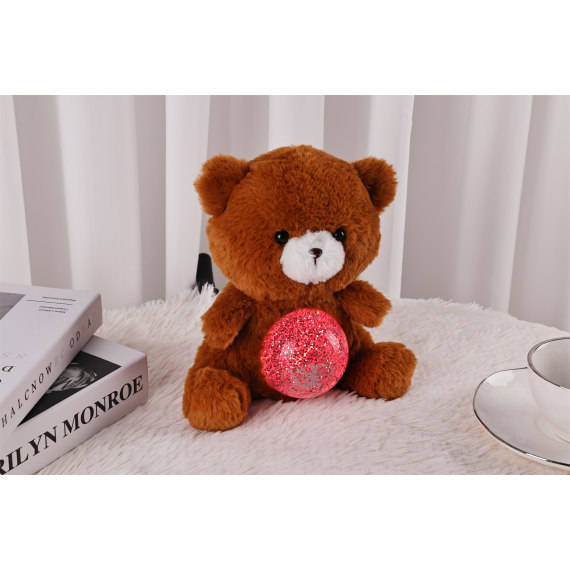 Fudge The Teddy - Magic Belly wt Glitter Ball