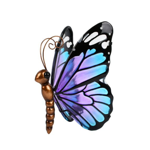 Teal Purple LED Butterfly