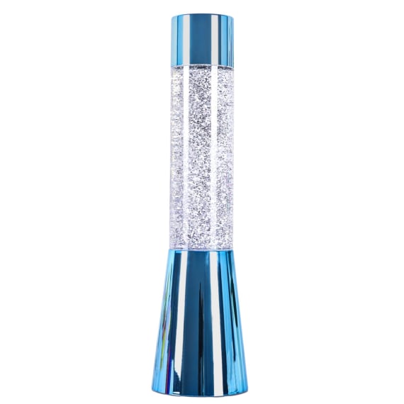 Blue Metallic Glitter Lamp