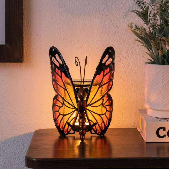 Sunset Tealight Butterfly