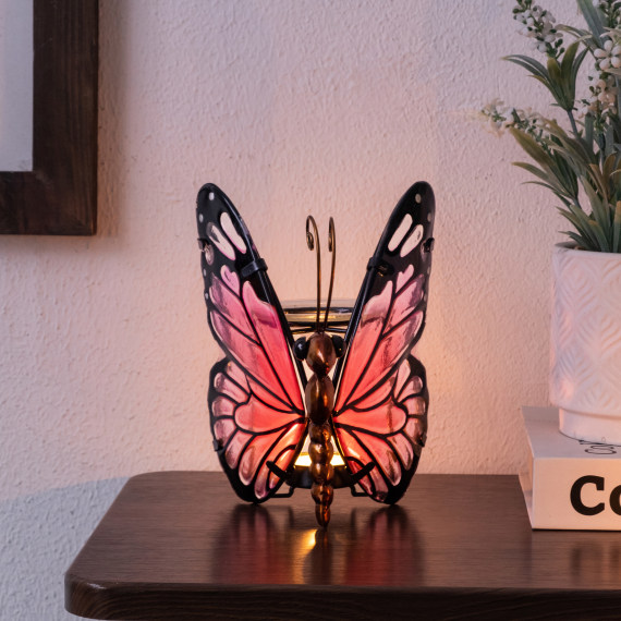 Cerise Tealight Butterfly