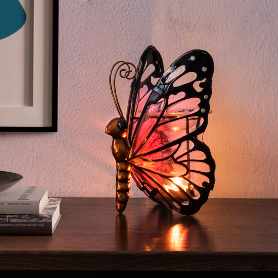 Cerise Tealight Butterfly
