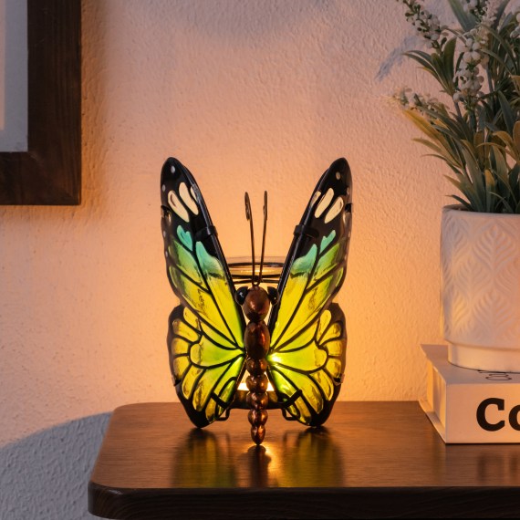 Green Tealight Butterfly