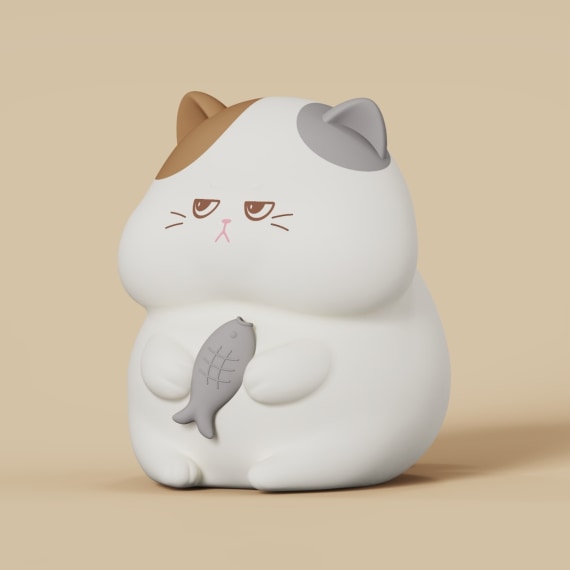 Basil The Cat - Lumi Buddy Nightlight RGB